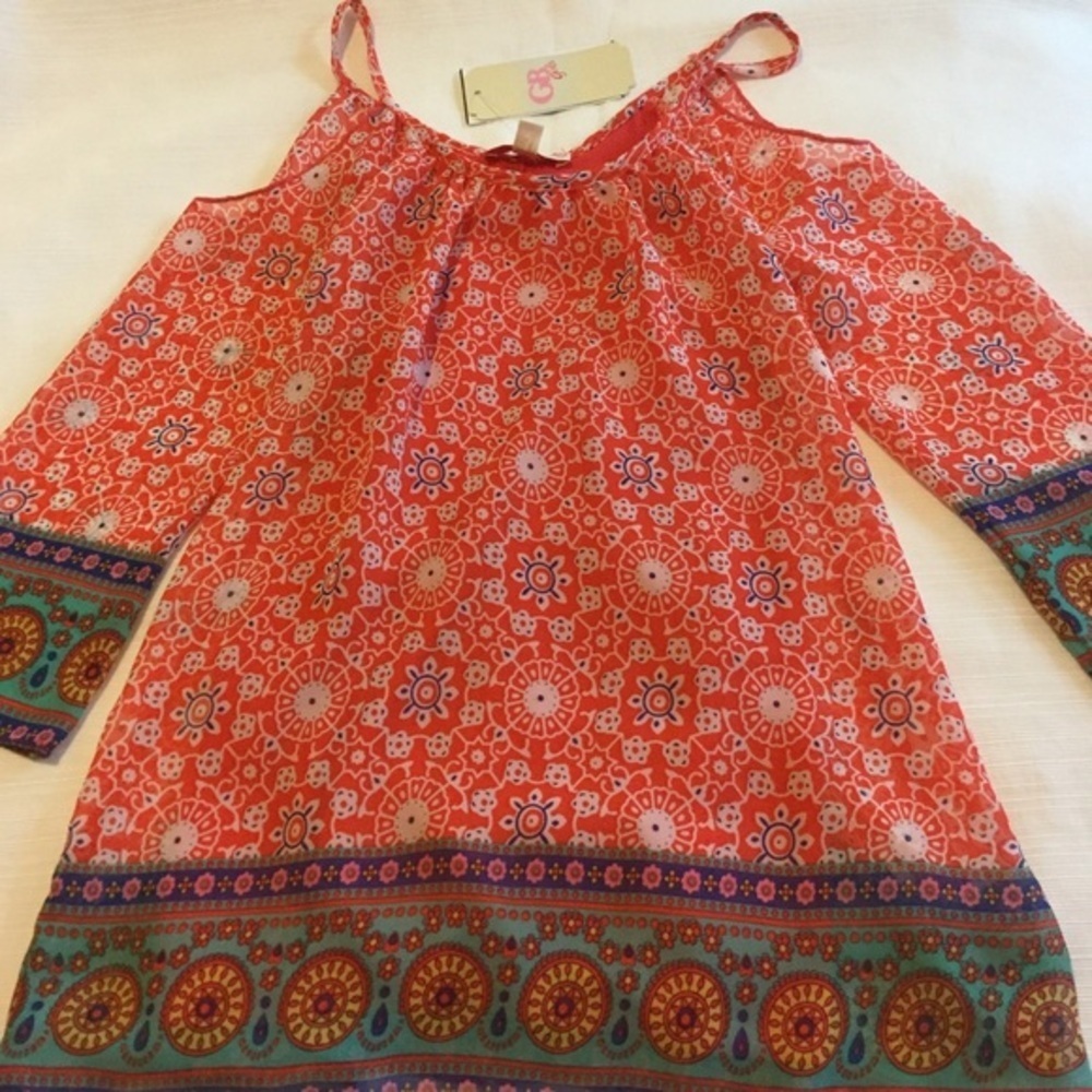 🌸🌺GB girls red dress size 5 t NWT